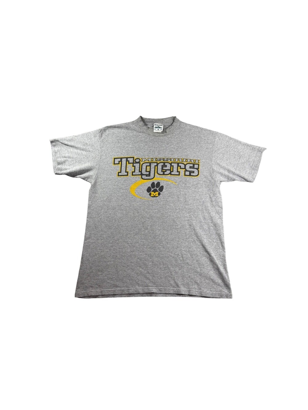 Vintage Briar Creek Missouri Tigers T-Shirt Mens Large Gray Mesh Knit NCAA Tee